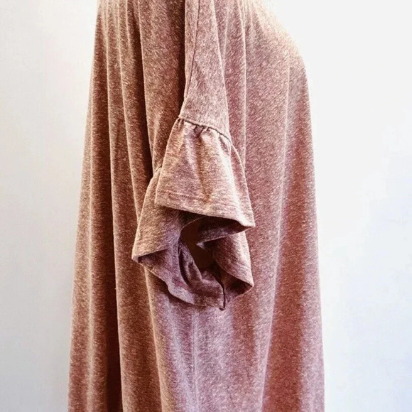 NWT SONOMA Women Short Sleeve Pullover V-Neck Elastic Waist Rose Pink Shirt 3X - Picture 5 of 11